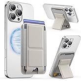 GONEZ for MagSafe Wallet with Stand, Stronger Magnetic Card Wallet Holder for iPhone 16/15/14/13/12 Series, Premium Leather P