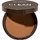 Covergirl Clean Invisible Pressed Powder, Lightweight, Breathable, Vegan Formula, Tawny 165, 0.38oz