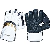 SPORTAXIS Cricket Wicket Keeping Gloves for Boys/Men/Adult - Lightweight, High-Density Foam, PU Leather, Embossed Fingertips,