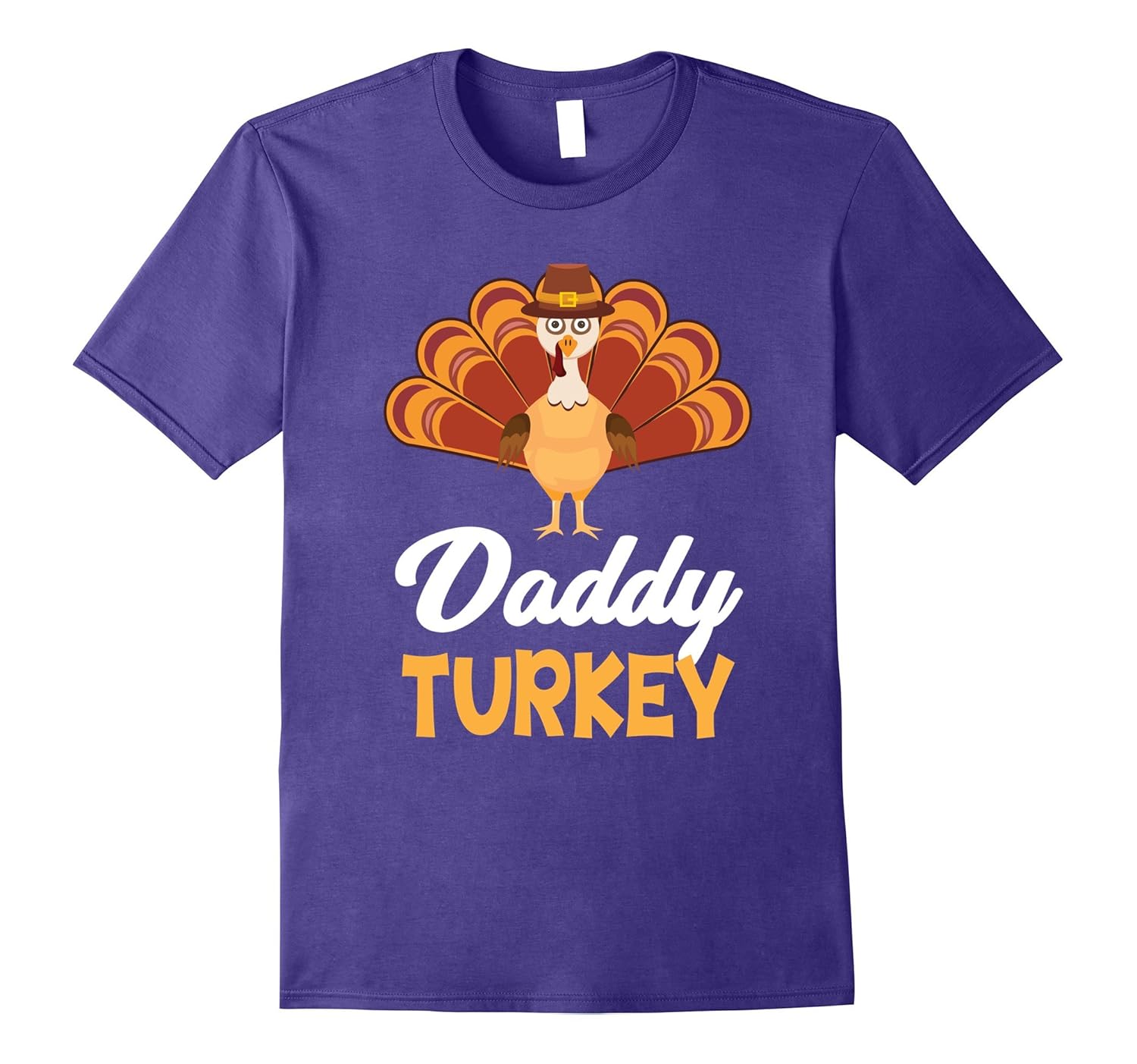 Daddy Turkey Family Matching Cool Thanksgiving T-Shirt-ANZ