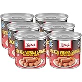 Libby's Chicken Vienna Sausage in Chicken Broth, 4.6 oz Can (Pack of 6) with By The Cup Toothpick Dispenser