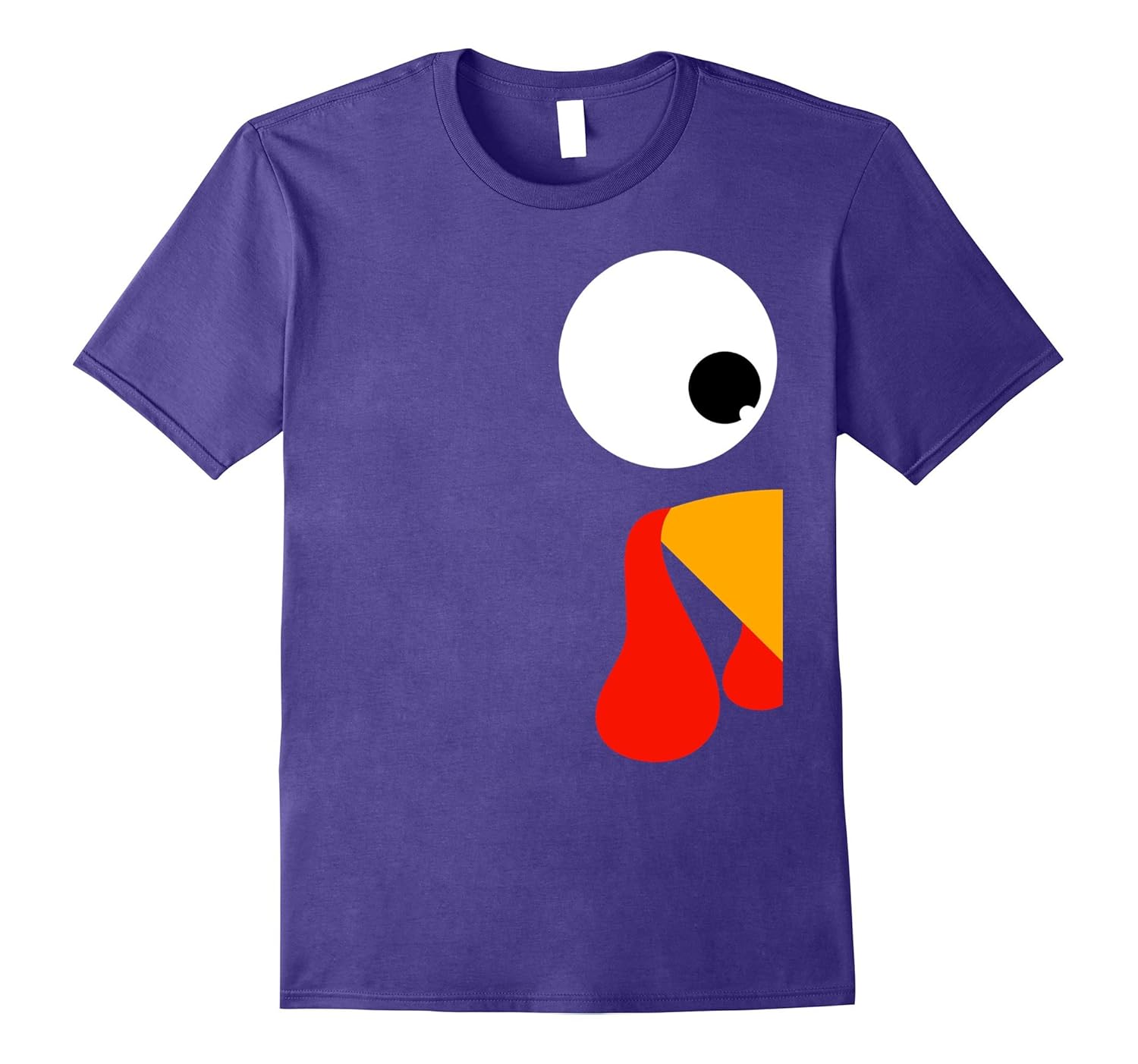 Turkey Face Funny T-Shirt for Couple and Twins Thanksgiving-ANZ