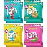 SmartSweets Variety Pack, 1.8oz (Pack of 8), Candy With Low Sugar & Calorie, Healthy Snacks For Kids & Adults - Sweet Fish, S