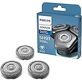 ראשי גילוח חלופיים מקוריים SH91/52 של Philips Norelco תואמים ל-Norelco Shaver Series S9000 ו-9000 Prestige, הגרסה העדכנית ביו