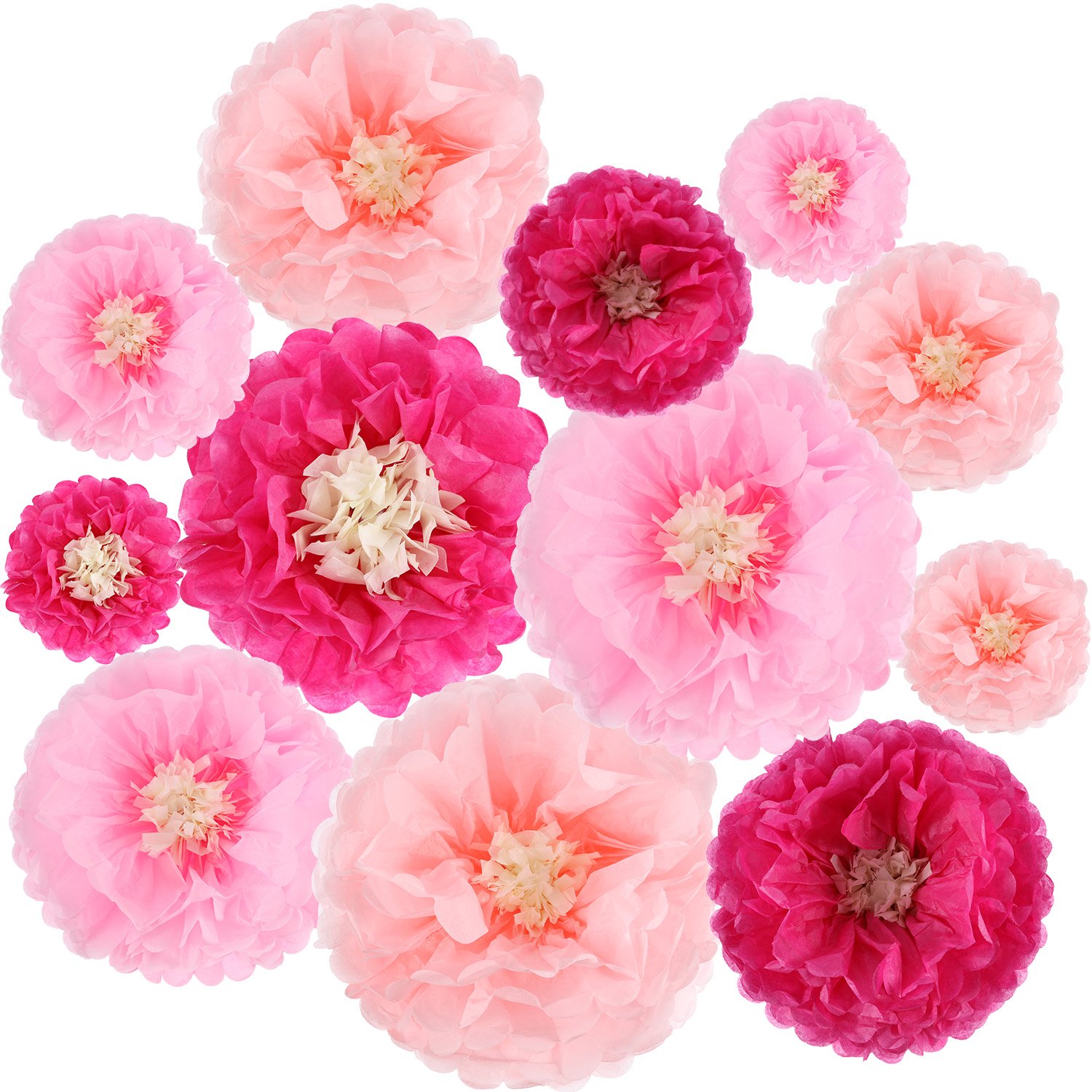 Amazoncom 12 Pieces Paper Flower Tissue Paper Chrysanth Flowers