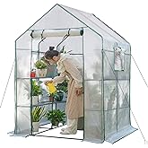 Greenhouses for Outdoors,Portable Walk in Greenhouse for Garden Plants That Need Frost Protection and Away from Pests,Animals