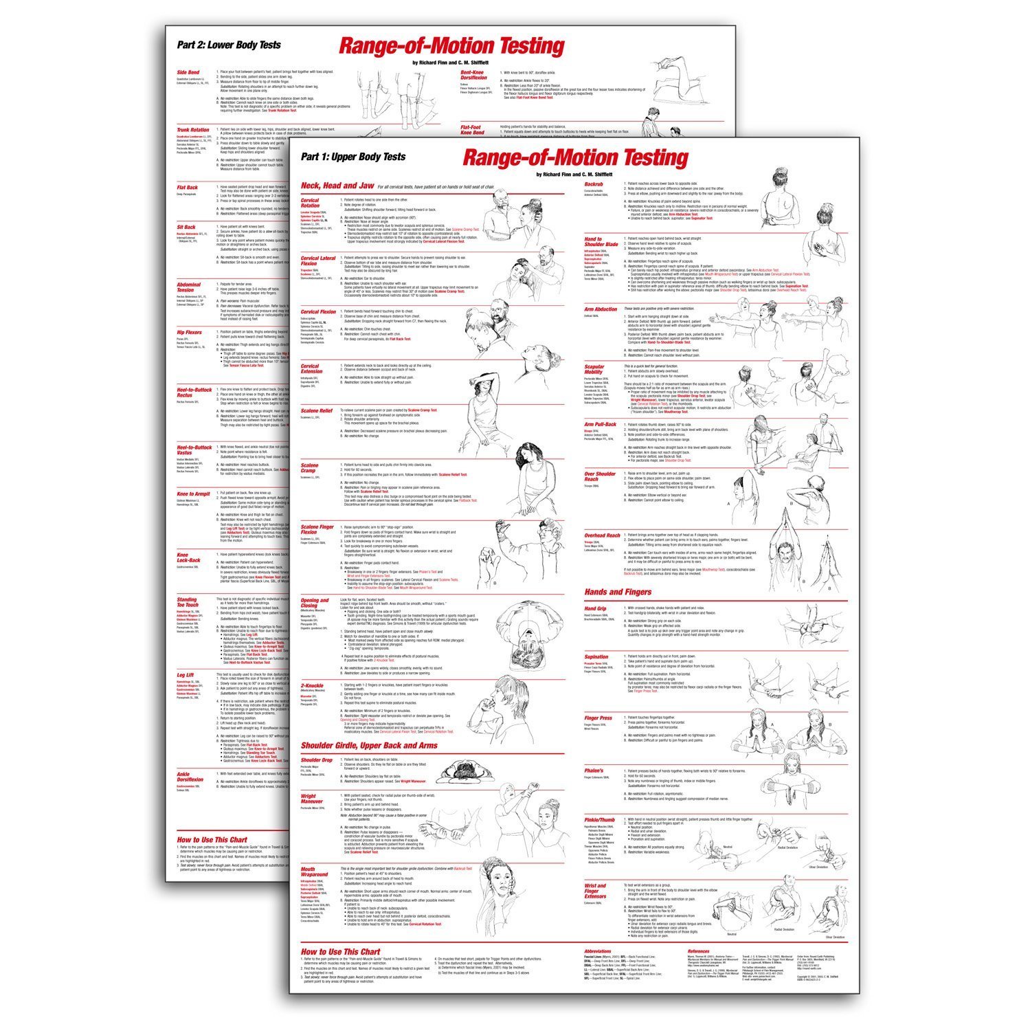 Range Of Motion Chart For Assessment: A Visual Reference of Charts ...