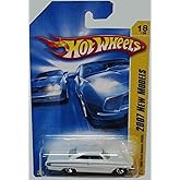 Hot Wheels 2007 New Models -#18 1964 Ford Galaxie 500XL Pearl White K-Mart Exclusive #2007-18 Collectible Collector Car Matte