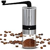 Nocturnal Cafe Manual Coffee Grinder - Conical Burr Grinder, Espresso Coffee Grinders, Hand Coffee Bean Grinder, Adjustable, 