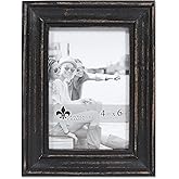 Lawrence Frames 4"W x 6"H Durham Weathered Black Wood Picture Frame