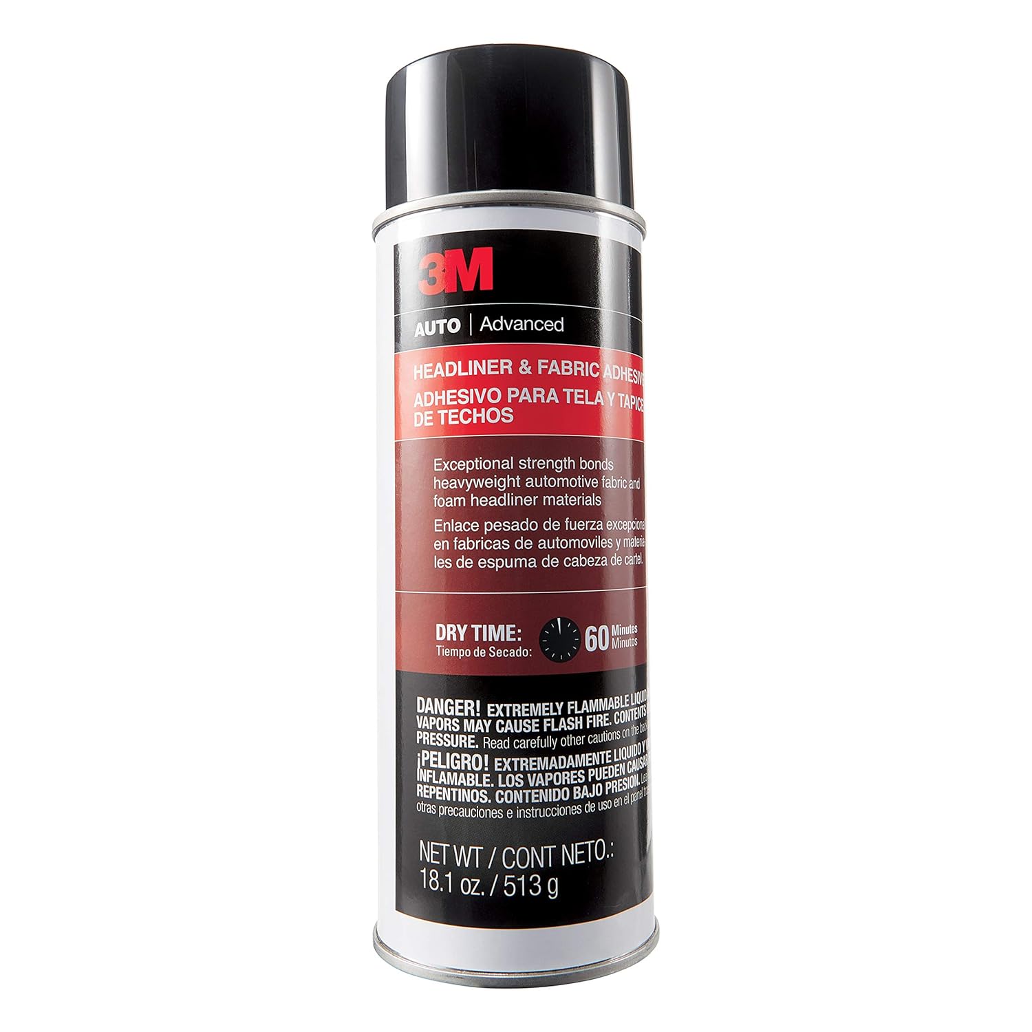 3M Headliner & Fabric Adhesive, 38808, 18.1 oz, 4 cans per case