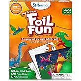 Skillmatics Art & Craft Activity - Foil Fun Dinosaurs, No Mess Art for Kids, Craft Kits & Supplies, DIY Creative Activity, Gi