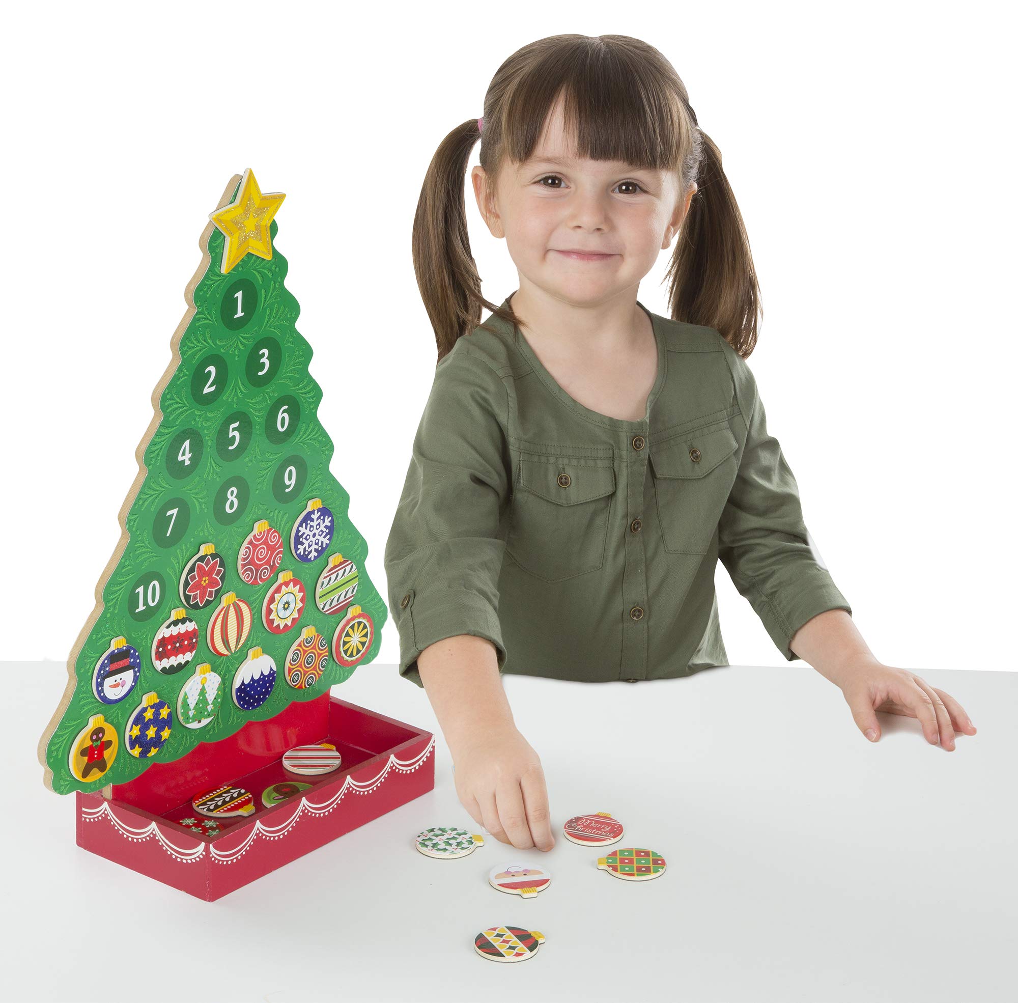 Melissa & Doug Countdown to Christmas Wooden Advent Calendar