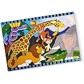 Melissa & Doug Safari Social Jumbo Jigsaw Floor Puzzle (24 pcs, 2 x 3 feet) - FSC Certified