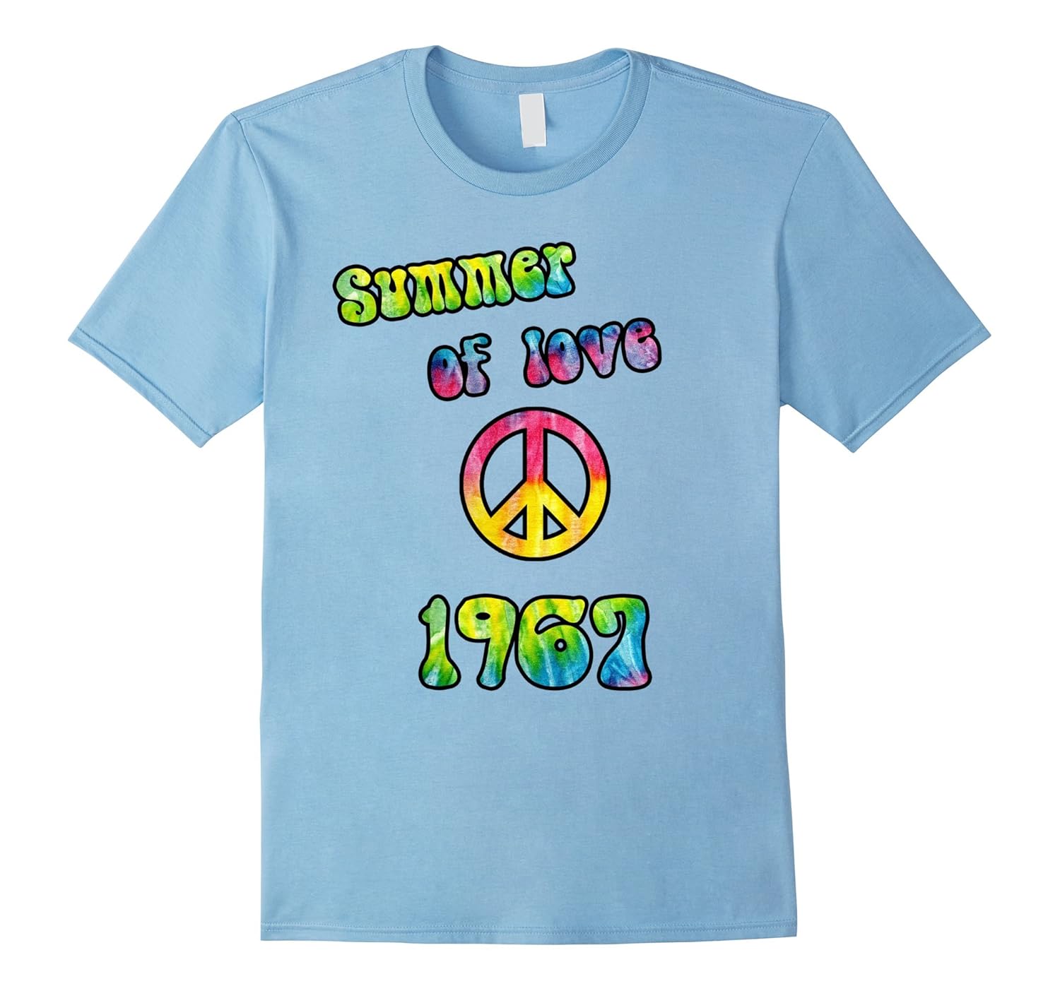 50th Anniversary, 1967 Summer of Love Hippie Peace T-Shirt-BN