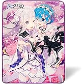 JUST FUNKY Re: Zero Plush Throw Blanket | Super Soft Fleece Blanket, Cozy Sherpa Cover For Sofa And Bed, Home Decor Room Esse