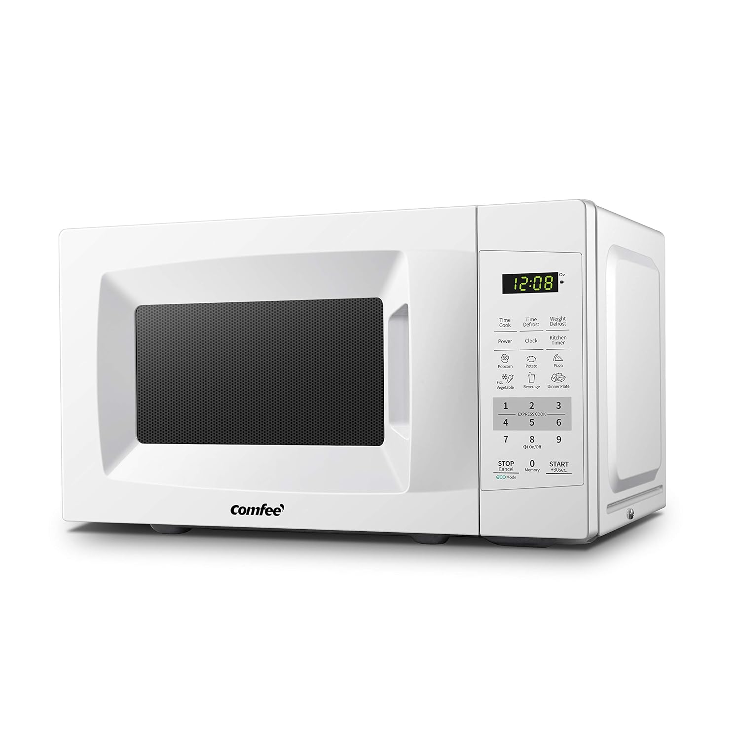 Comfee EM720CPL-PM Countertop Microwave Oven with Sound On/Off, ECO Mode and Easy One-Touch Buttons 0.7Cu.Ft/700W Pearl White