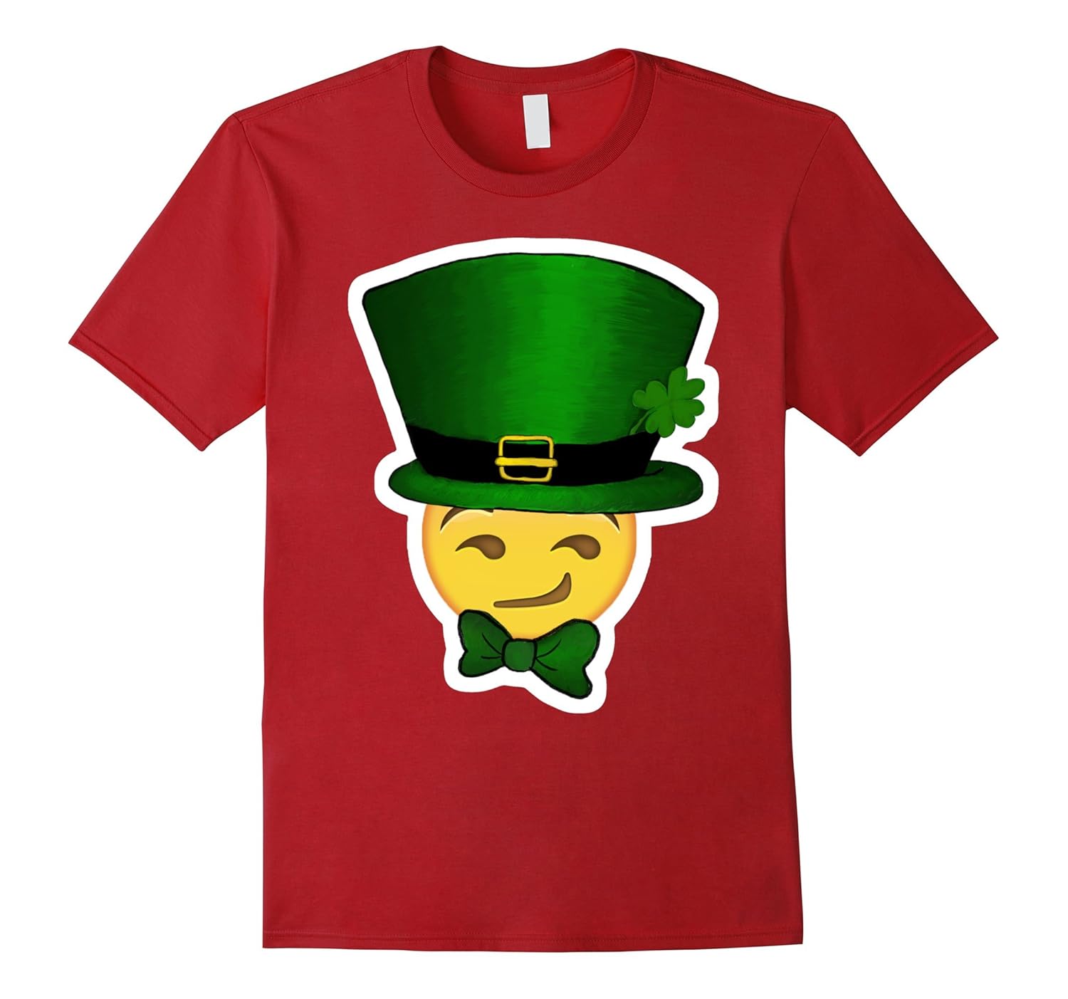 Emoji Smile Tshirt - Kids St Patricks Day Shirts-Art