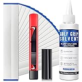 CHAMPKEY Premium Grip Repair Kits for Regripping Golf Clubs | Come with Hook Knife, 15 Professional Tapes, Golf Solvent and R