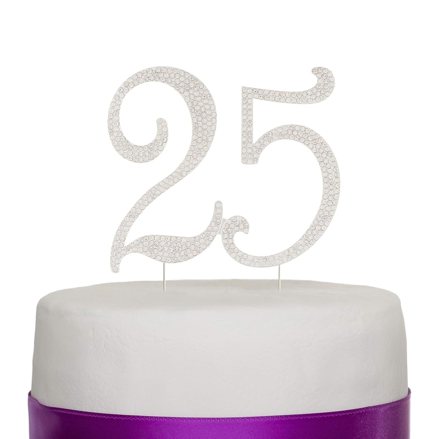 Amazoncom Ella Celebration 25 Cake Topper For 25th Birthday Or