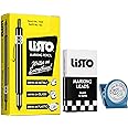 Bundle of Listo 1620 Marking Pencil/Grease Pencils/China Marking Pencils/Wax Pencils - Black, Box of 12 With 72 Refills With 