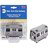 Daron MTA Subway Pullback Toy w/ Light & Sound TT3501 Grey