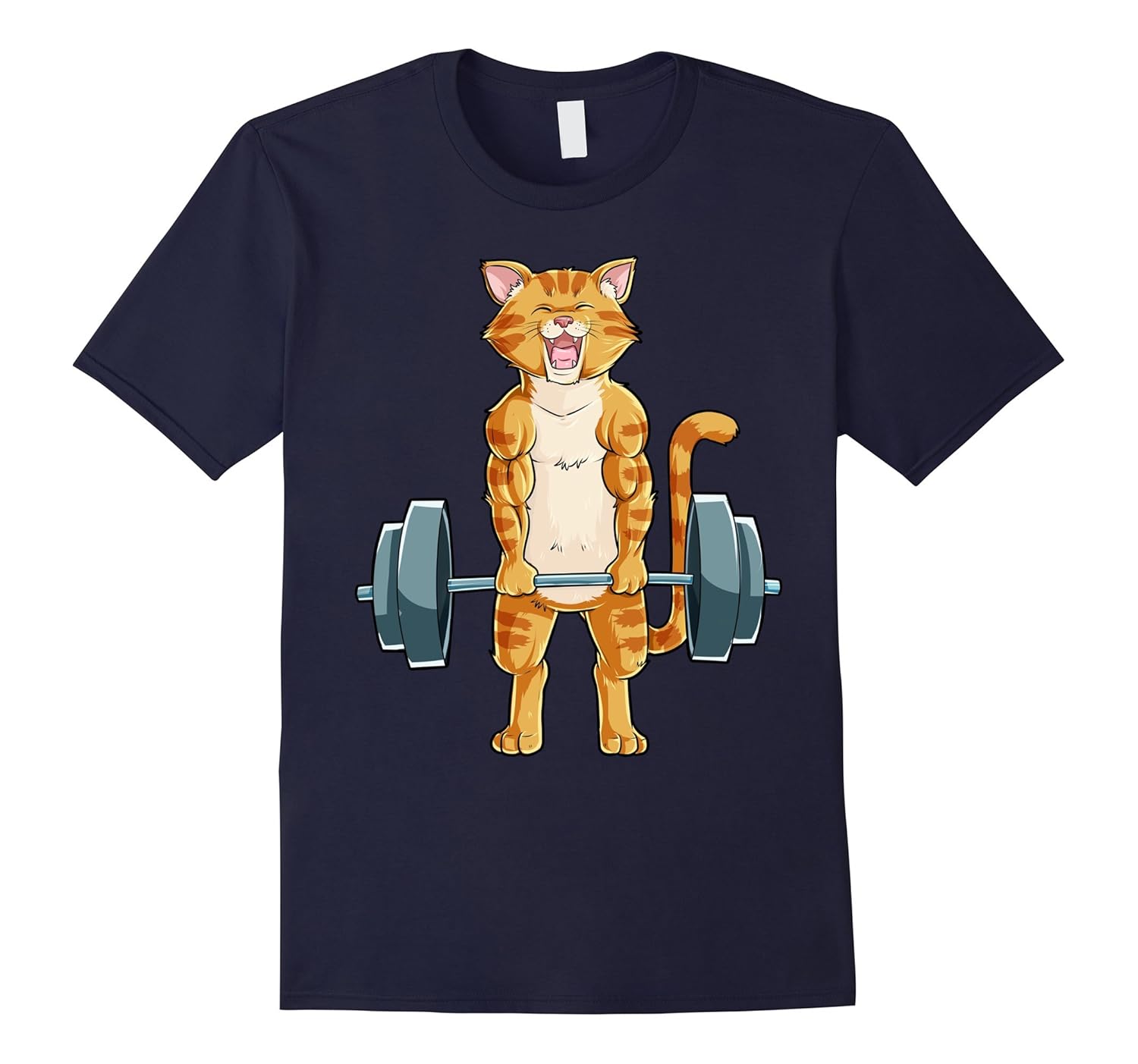 Cat Deadlift Powerlifting T Shirt Gym Lifting Weights Tee-ANZ