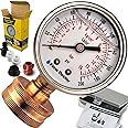 Flow Doctor Water Pressure Glycerin Filled Gauge Kit, All Purpose, 6 Parts Kit, 0 To 200 Psi, Standard 3/4" Female Garden Hos