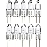 Simba Lighting Halogen G4 T3 20 Watt 280lm Bi-Pin Bulb (10 Pack) 12 Volt A/C or D/C for Accent Lights, Under Cabinet Puck Lig