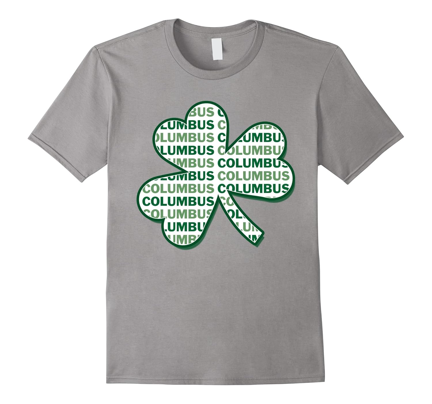 Columbus Ohio St Patrick's Day Shamrock Clover T-Shirt-Art