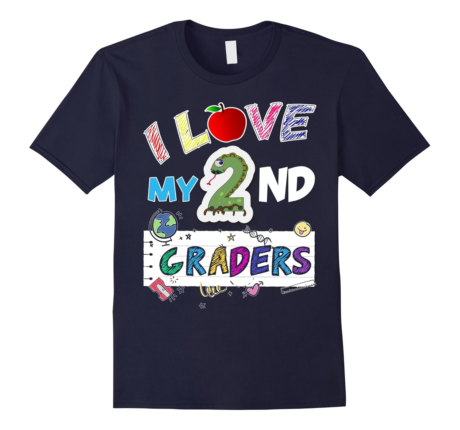 I Love My Second Graders T-Shirt for 2nd Grade Teachers-Art