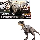 Mattel Jurassic World Wild Roar Dinosaur Toy with Sound & Attack Move, Ekrixinatosaurus Posable Action Figure Includes Digita