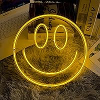 Fionnuar Smile Neon Signs Decorative Bright Night Light for Wall Decor 16''x 7'' Size LED Light Neon Sign Art Decorative Nigh