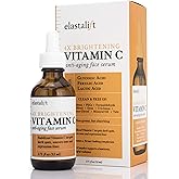 Elastalift Vitamin C Facial Serum For Age Spots, Wrinkles, & Expression Lines. Anti-Aging Face Serum W/Vitamin C & Hyaluronic