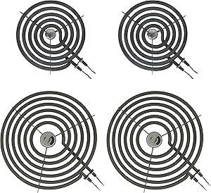 Kitchen Basics 101: WB30M1 WB30M2 4 Piece Range Stove Top Surface Element Burner Kit Replacement for GE Hotpoint