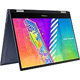 ASUS VivoBook Go 14 Flip Thin and Light 2-in-1 Laptop, 14” HD Touch, Intel Celeron, 4GB RAM, 128GB eMMC, Windows 11 Home in S