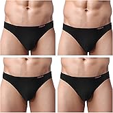 Avidlove Men's Underwear Bikini Briefs 4 Pack Classic Low Rise Stretchy Micromodal Bikinis