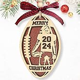 Football Ornament - Football Christmas Ornament, Football Player Gifts - Senior Football Gifts, Football Gifts for Men, Footb