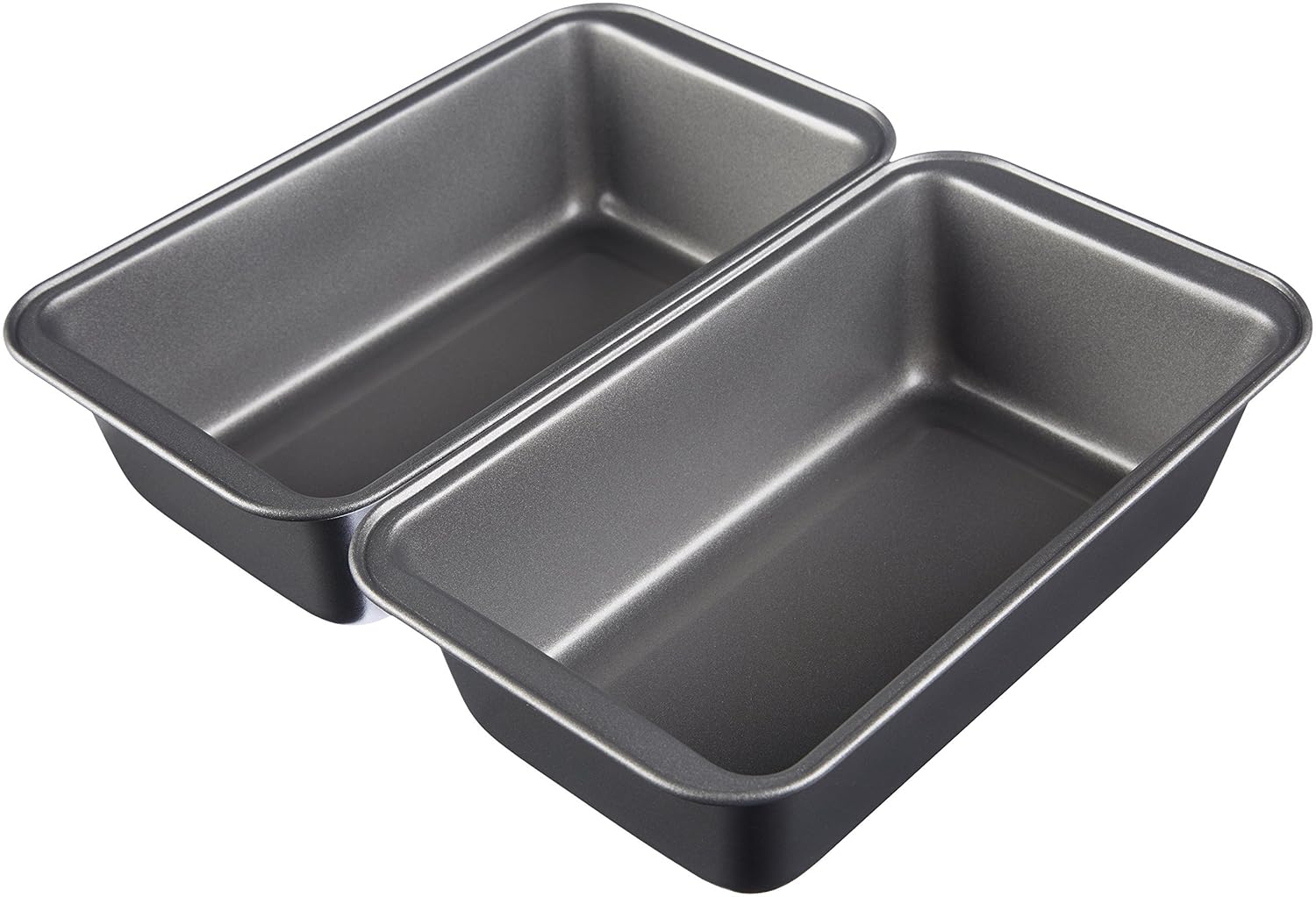 AmazonBasics Nonstick Carbon Steel Bread Pan - 9.5" x 5", 2-Pack