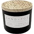 Sand + Fog Scented Candle - Vanilla Sandalwood – Additional Scents and Sizes – 100% Cotton Lead-Free Wick - Luxury Air Freshe