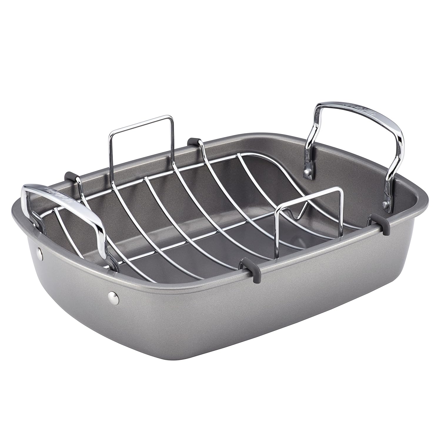 Circulon Nonstick Bakeware 17-Inch by 13-Inch Roaster with U-Rack