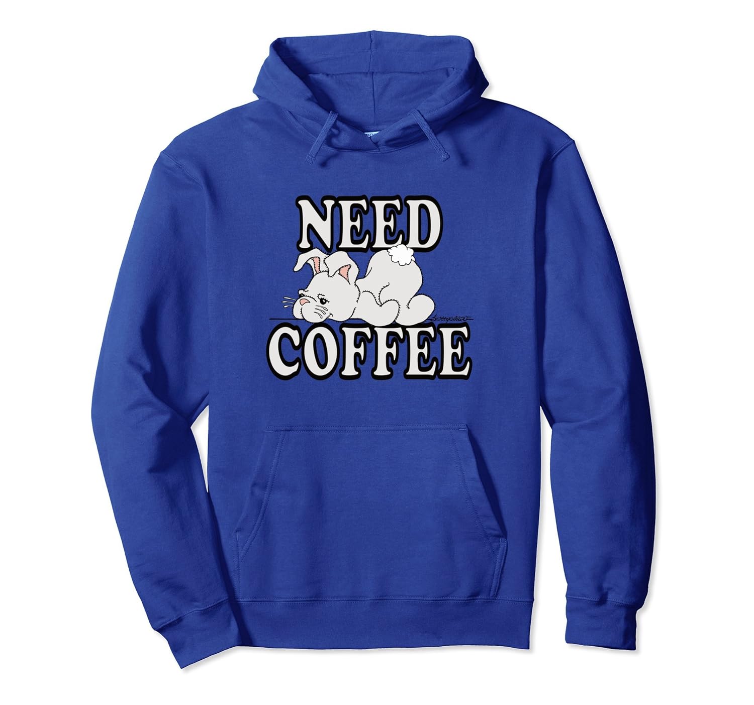 Coffee Lover Stuffed Bunny Rabbit Camping Hoodie-ln