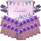 SCENTORINI Lavender Sachet Bags, Sachets for Drawers and Closets, Pack of 20, Dried Lavender Potpourri Fresh Scents for Wardr