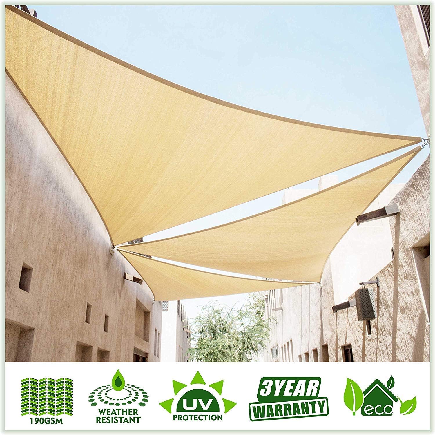 triangle sun shade home depot