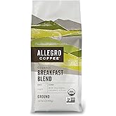 Allegro Coffee Organic Breakfast Blend Ground Coffee, 12 oz