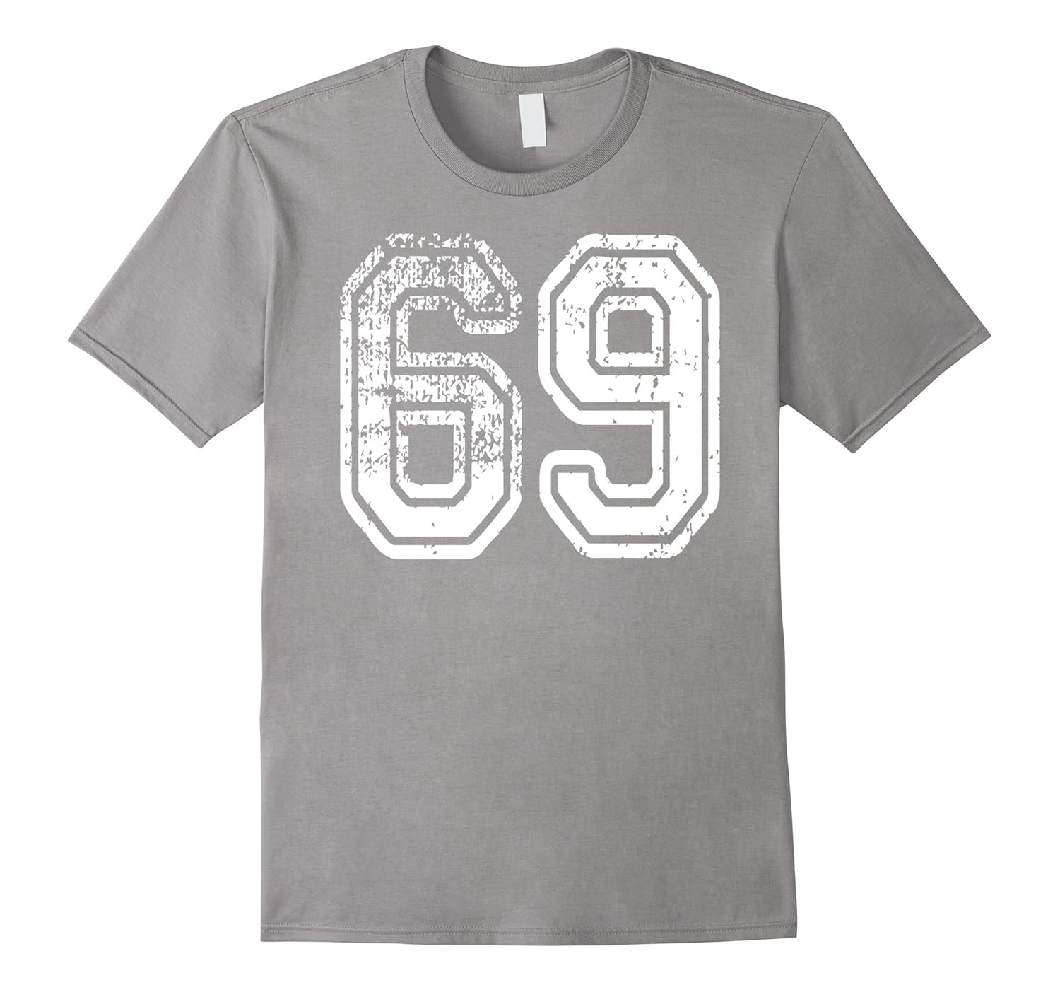 #69 Grungy Numbered Sports Team T-Shirts printed both sides-FL