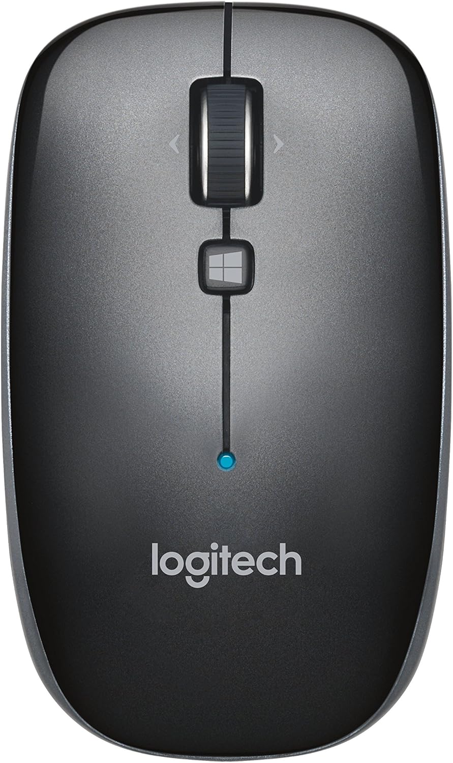 Amazon Com Logitech M557 Bluetooth Mouse Wireless Mouse With 1 Year Battery Life Side To Side Scrolling And Right Or Left Hand Use With Apple Mac Or Microsoft Windows Computers And Laptops Gray Computers