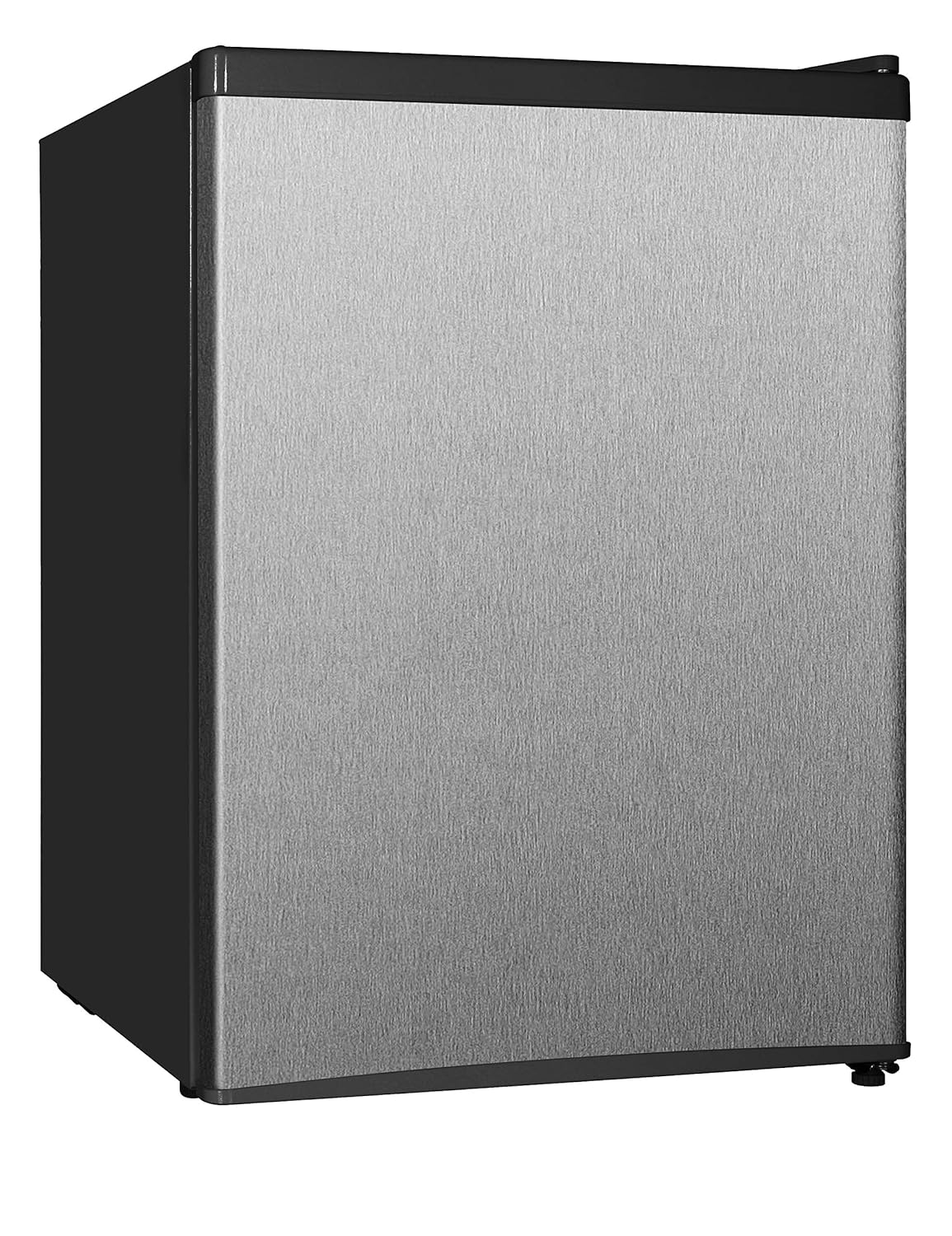 Midea WHS-87LSS1 Compact Single Reversible Door Refrigerator and Freezer, 2.4 Cubic Feet, Stainless Steel