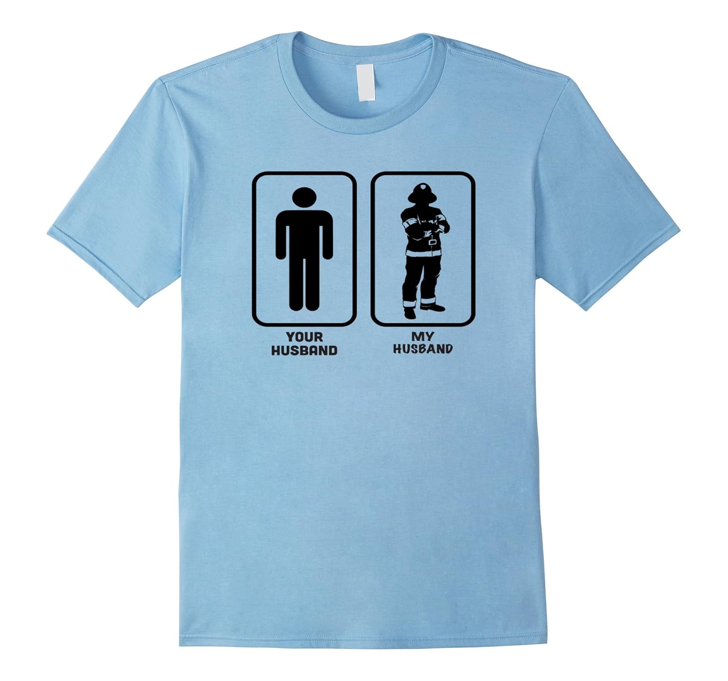 Awesome Your Husband My (Firefighter) Husband Women's Tee-Art