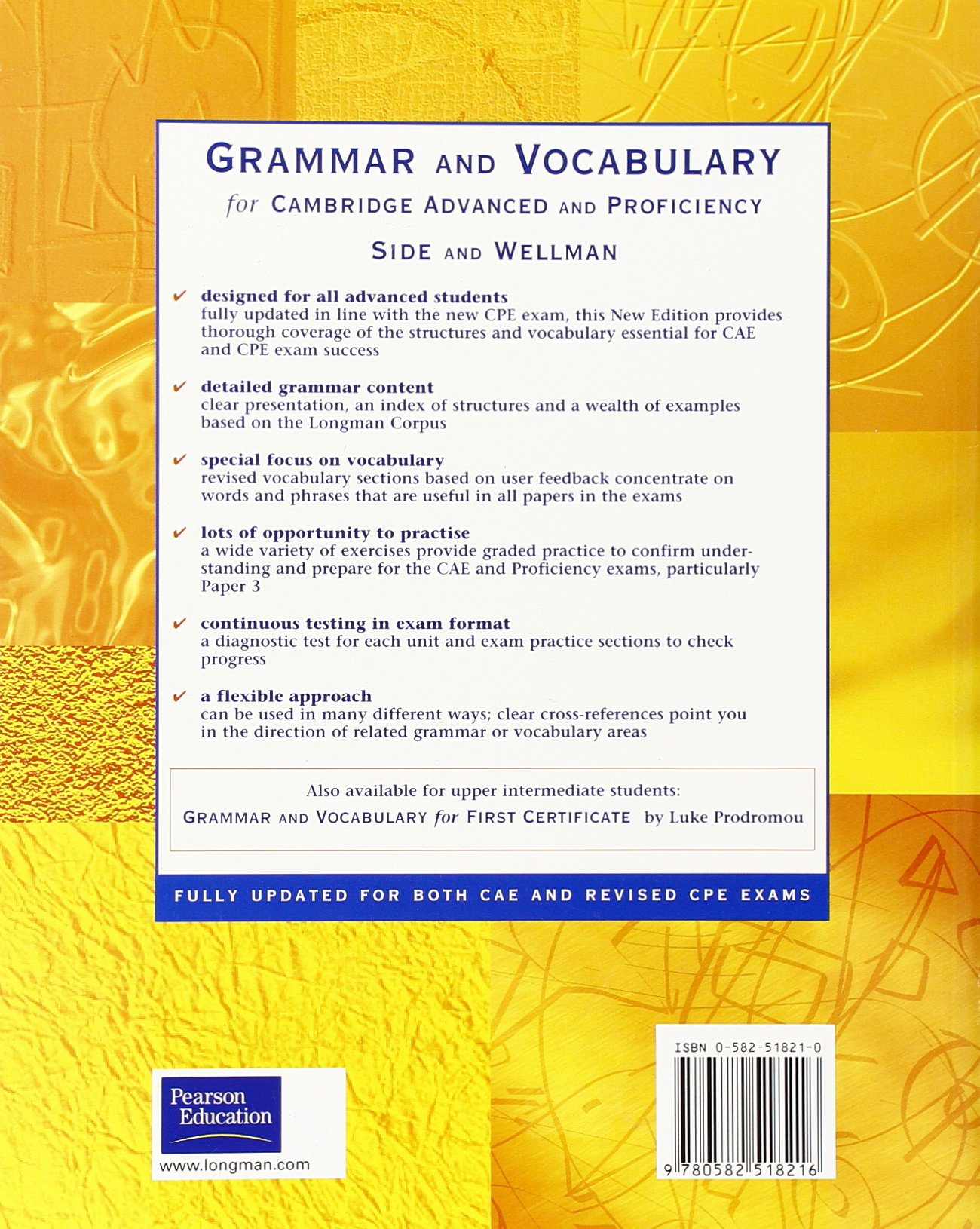 Mua GRAMMAR & VOCABULARY CAE & CPE WORKBOOK WITH KEY NEW EDITION trên ...